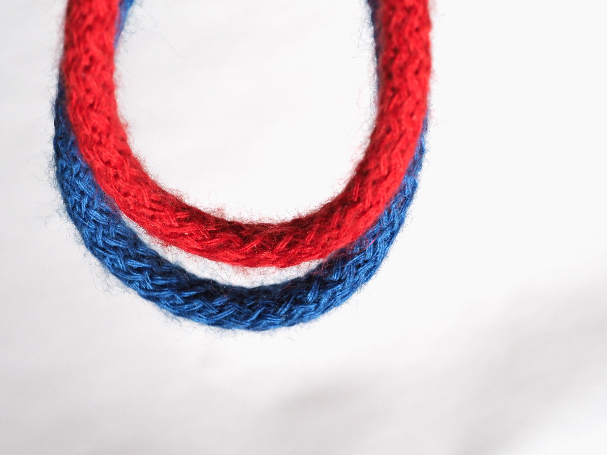 detailed texture of multi‑color embroidery